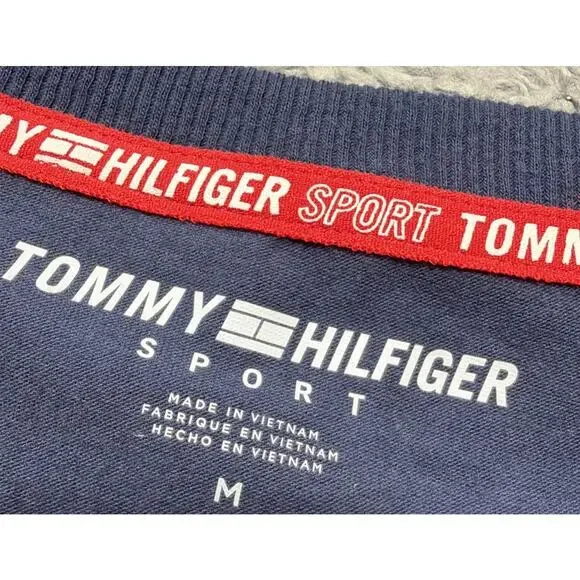 Tommy Hilfiger Sport Women's Embroidered Logo Crewneck T-Shirt Navy M NWT - Picture 9 of 9
